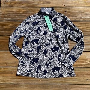 Espresso Petite Floral Top